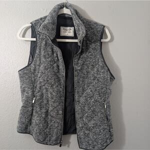 Abercrombie & Fitch Women's Charcoal Quilted Vest